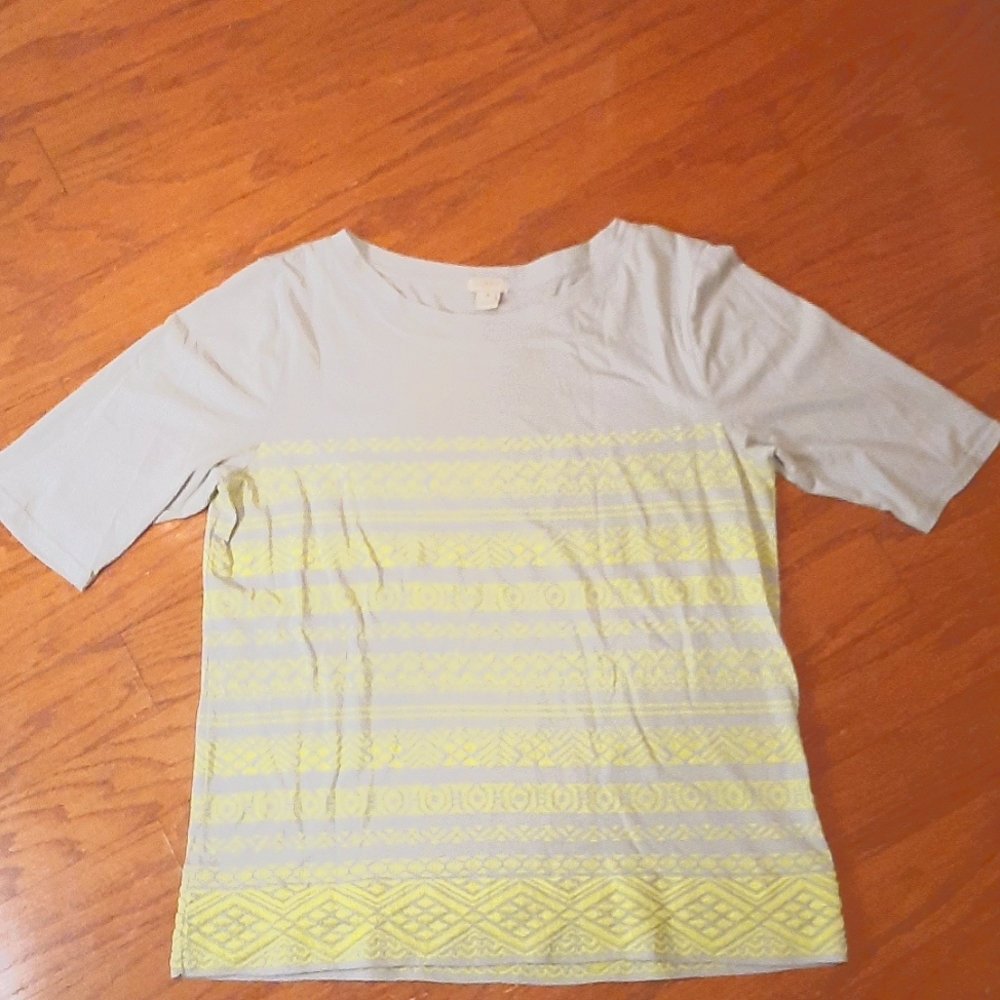 J Crew short sleeve top. Size M.